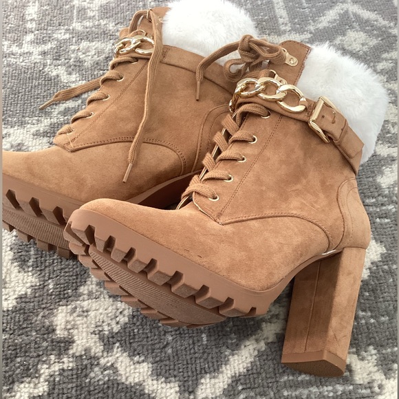 NWOT! Nadira suede Lace up Boots - Picture 5 of 16